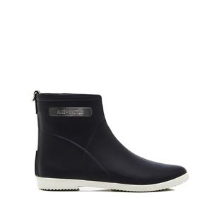 Alice + Whittles Classic Black White Rain Boot 7